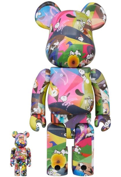 Medicom Toy Be@Rbrick - TOMOKAZU MATSUYAMA × PEANUTS 100% & 400%